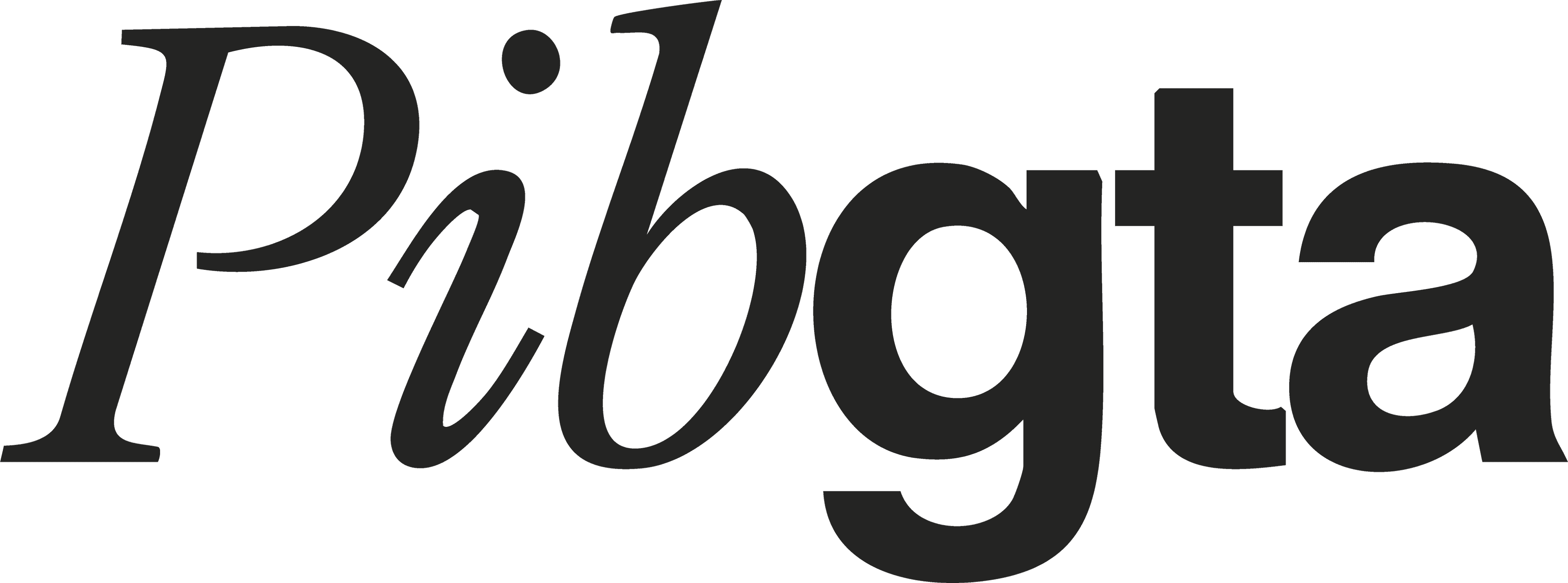 PIBGTA — tipografia