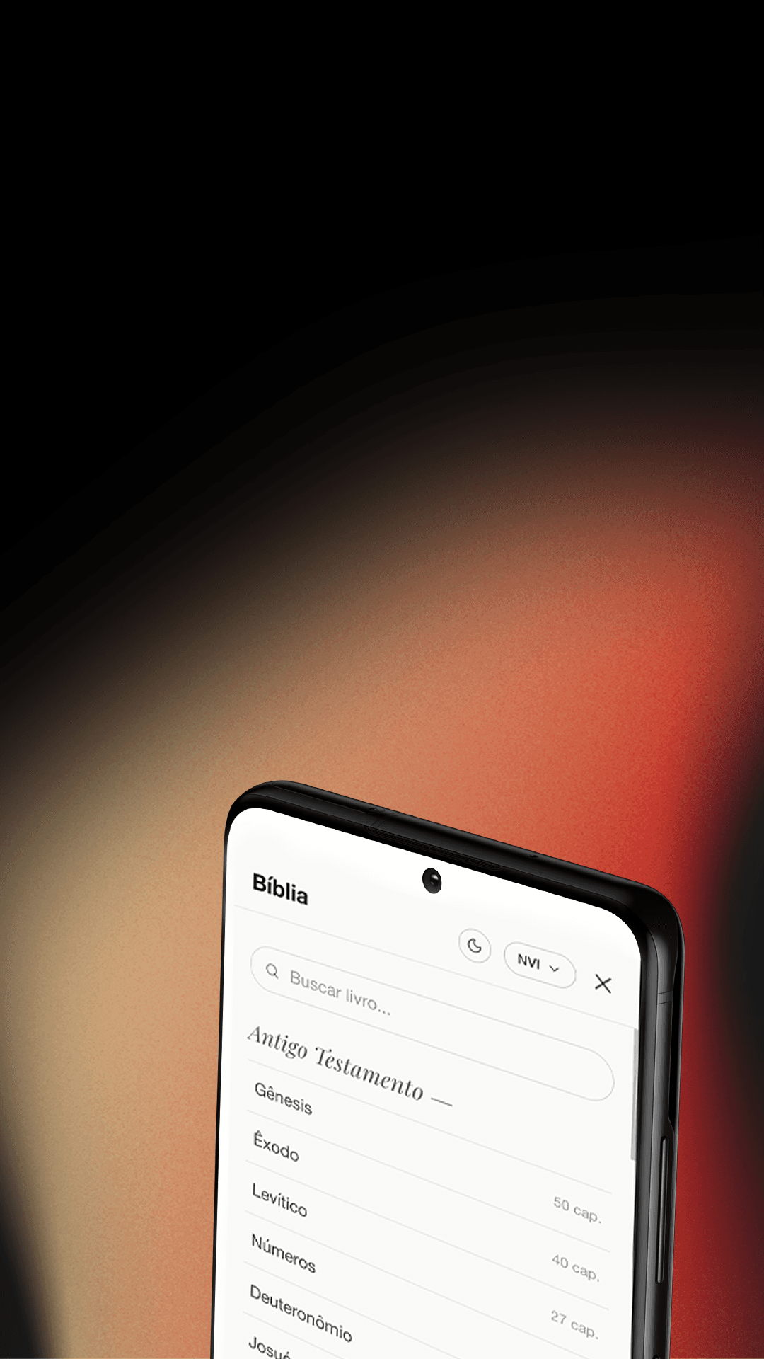 Celular exibindo a Bíblia no site da igreja